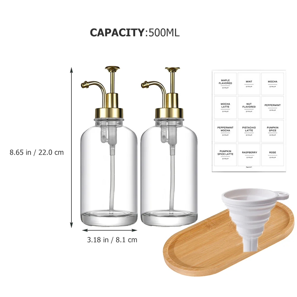 2pcs Liquid Soap Dispenser Refillable Pump Bottle Leak-Proof Glass Shampoo Bottle 500Ml Portable Bath Lotion Container For
2pcs Liquid Soap Dispenser Refillable Pump Bottle Leak-Proof Glass Shampoo Bottle 500Ml Portable Bath Lotion Container For