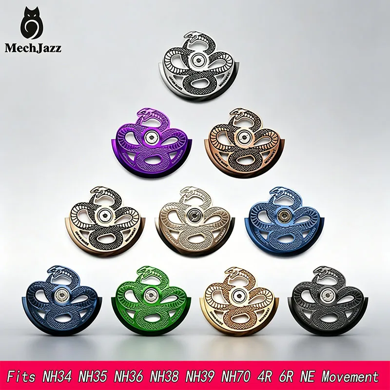 Snake Pattern Skeleton Automatic Rotor Oscillating Weight for Seiko NH34 NH35 NH36 NH37 4R 6R NH Series Movement Watch Mod Parts
Snake Pattern Skeleton Automatic Rotor Oscillating Weight for Seiko NH34 NH35 NH36 NH37 4R 6R NH Series Movement Watch Mod Parts