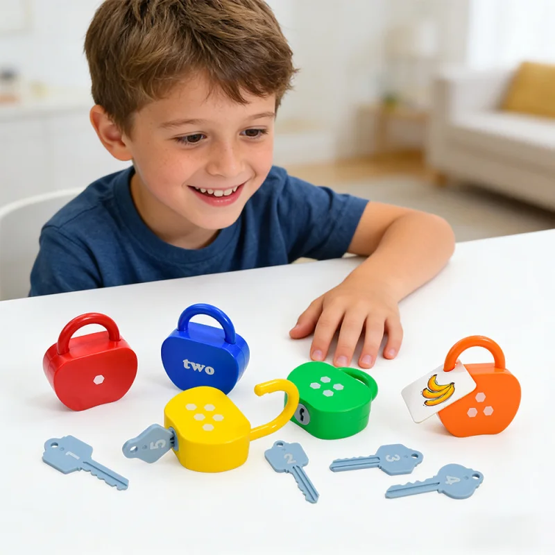 5 or 10 Sets Lock and Key Sensory Toy, Number Counting & Matching Math Games, Preschool Learning Activities
5 or 10 Sets Lock and Key Sensory Toy, Number Counting & Matching Math Games, Preschool Learning Activities