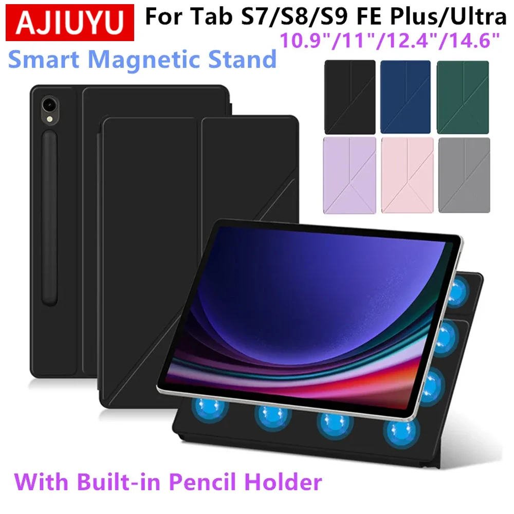 Magnetic Case For Samsung Galaxy Tab S9 S10 FE S7 S8 Plus S9FE S7FE S9+ S8+ S8 S9 S10 Ultra Talbet Stand Smart Shell Cover Cases
Magnetic Case For Samsung Galaxy Tab S9 S10 FE S7 S8 Plus S9FE S7FE S9+ S8+ S8 S9 S10 Ultra Talbet Stand Smart Shell Cover Cases