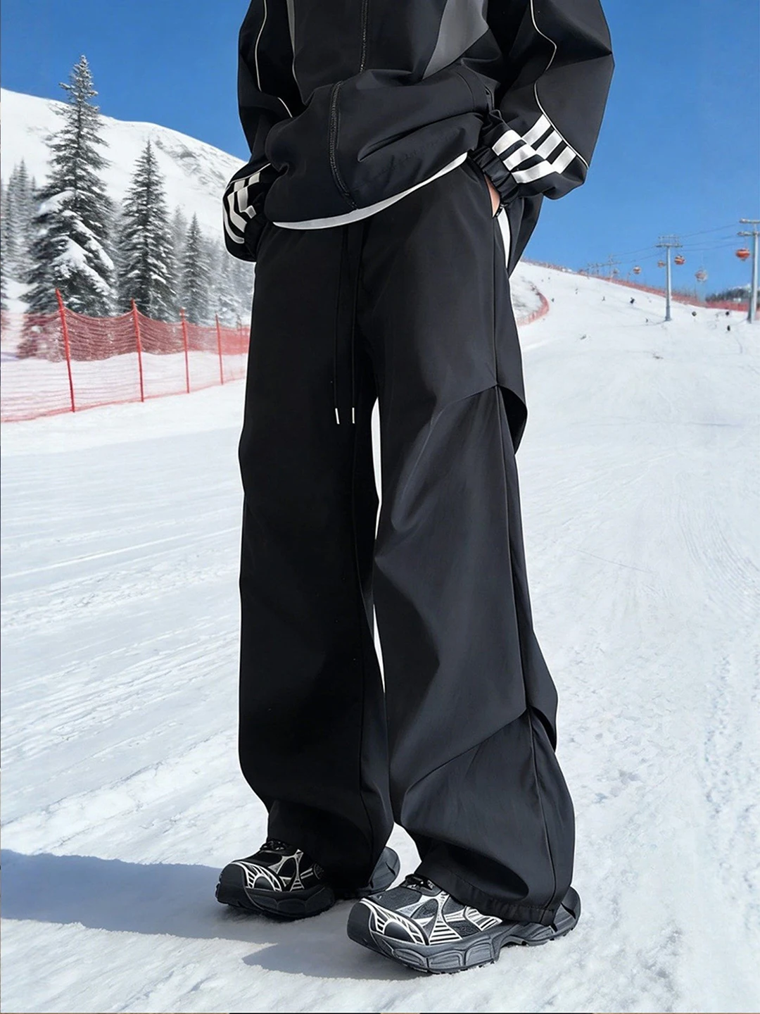 Men's Winter Fleece Lined Ski Pants Cargo Folded Design Waterproof Windproof Soft Trousers for Cold Weather Snow Activi...
Men's Winter Fleece Lined Ski Pants Cargo Folded Design Waterproof Windproof Soft Trousers for Cold Weather Snow Activi...