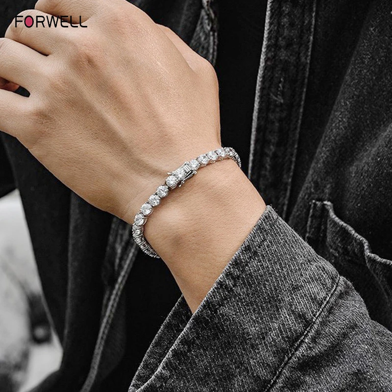FORWELL 4 мм настоящий теннисный браслет для женщин, стерлинговое серебро 925 пробы, простая элегантная пара, коллекция премиум-класса, ювелирные изделия
FORWELL 4 мм настоящий теннисный браслет для женщин, стерлинговое серебро 925 пробы, простая элегантная пара, коллекция премиум-класса, ювелирные изделия