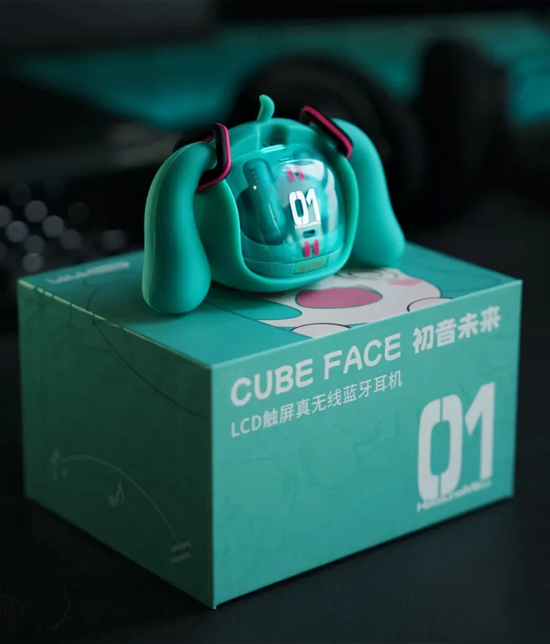 In Stock Genuine Hatsune Miku Wireless Bluetooth Headphones Cube Face Lcd Touch Screen Wireless Bluetooth Headphones Gifts Toys
In Stock Genuine Hatsune Miku Wireless Bluetooth Headphones Cube Face Lcd Touch Screen Wireless Bluetooth Headphones Gifts Toys
