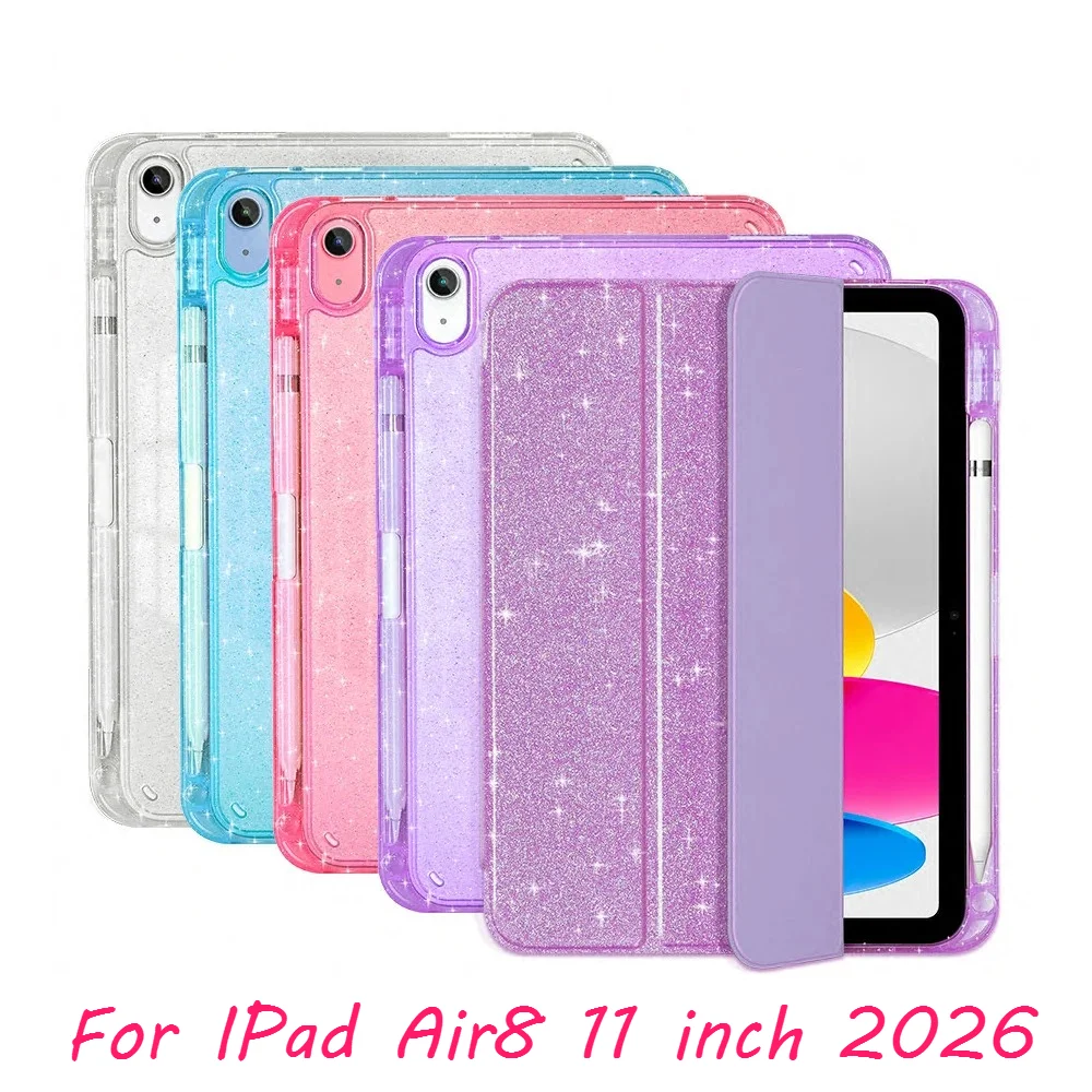 2026 New Glittering Sparkly Case for Apple IPad Air 8 7 6 5 4 M4 M3 M2 A19 12th A16 11 10th Generation 10.9 11 Smart Stand Cover
2026 New Glittering Sparkly Case for Apple IPad Air 8 7 6 5 4 M4 M3 M2 A19 12th A16 11 10th Generation 10.9 11 Smart Stand Cover