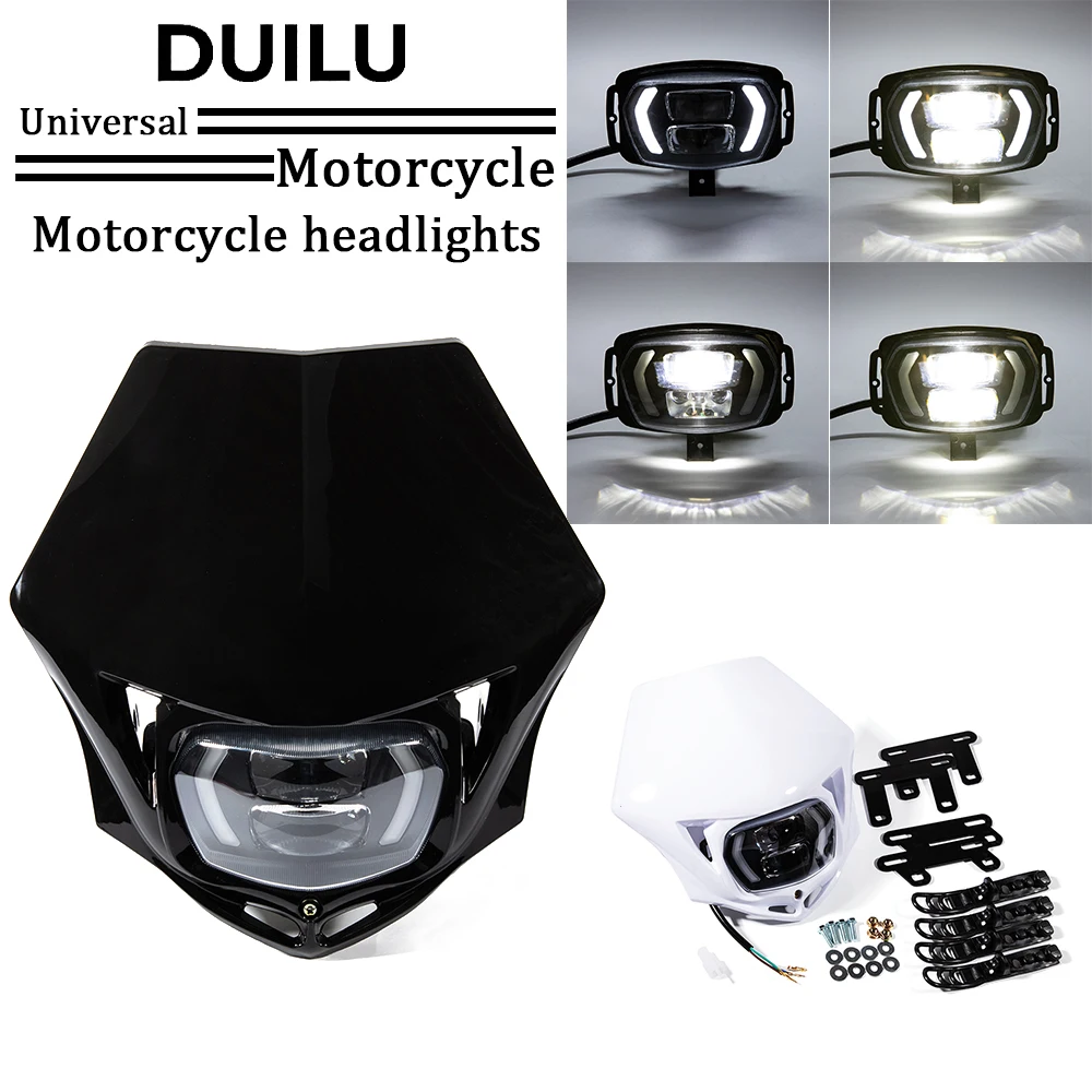 for KTM Honda Yamaha Suzuki Kawasaki KLX CRF WR YZ 250 450 Motocross Motorcycle headlight Fairing Dirt Bike Supermoto Universal
for KTM Honda Yamaha Suzuki Kawasaki KLX CRF WR YZ 250 450 Motocross Motorcycle headlight Fairing Dirt Bike Supermoto Universal