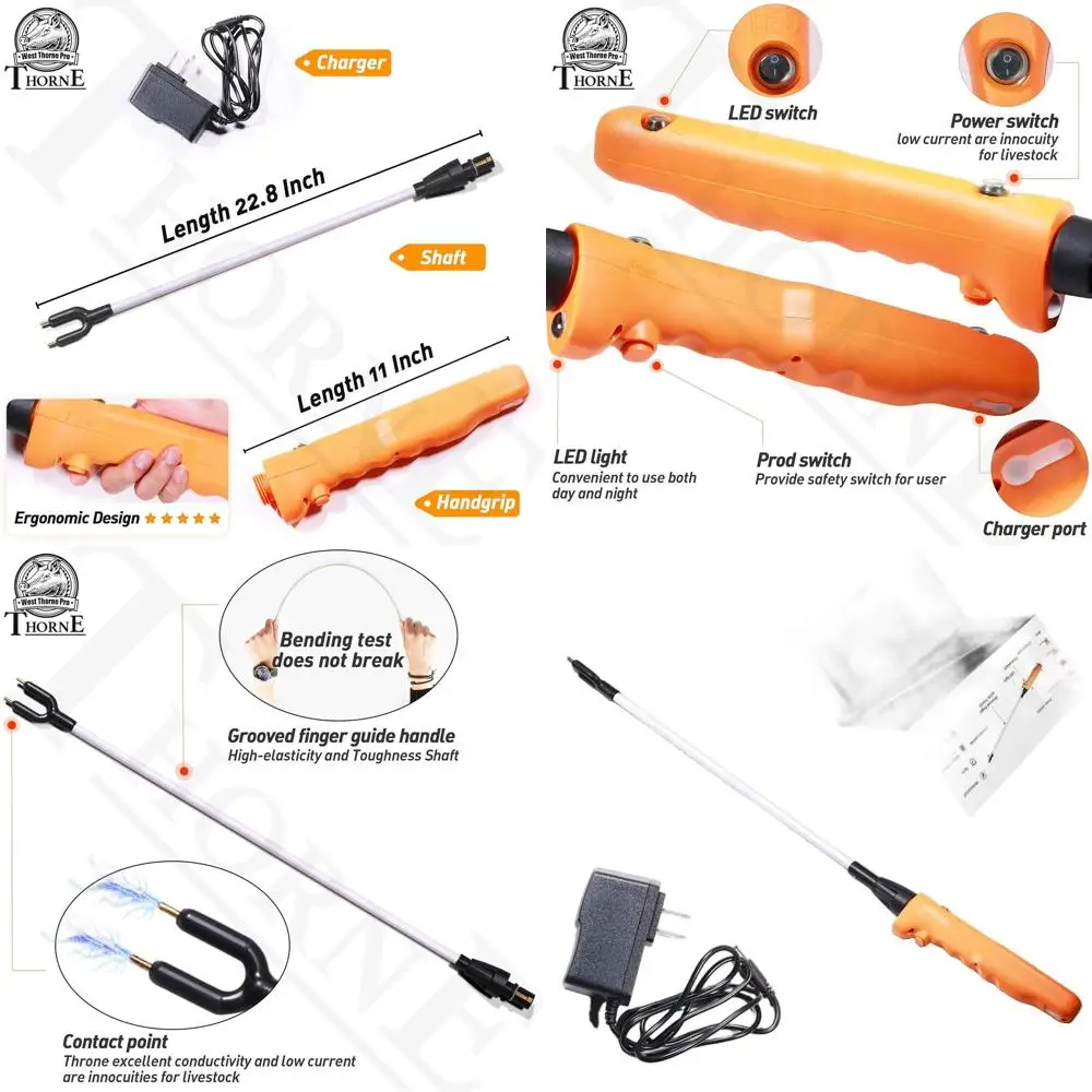 LED-Illuminated Cattle Management Stick for Livestock Control
LED-Illuminated Cattle Management Stick for Livestock Control