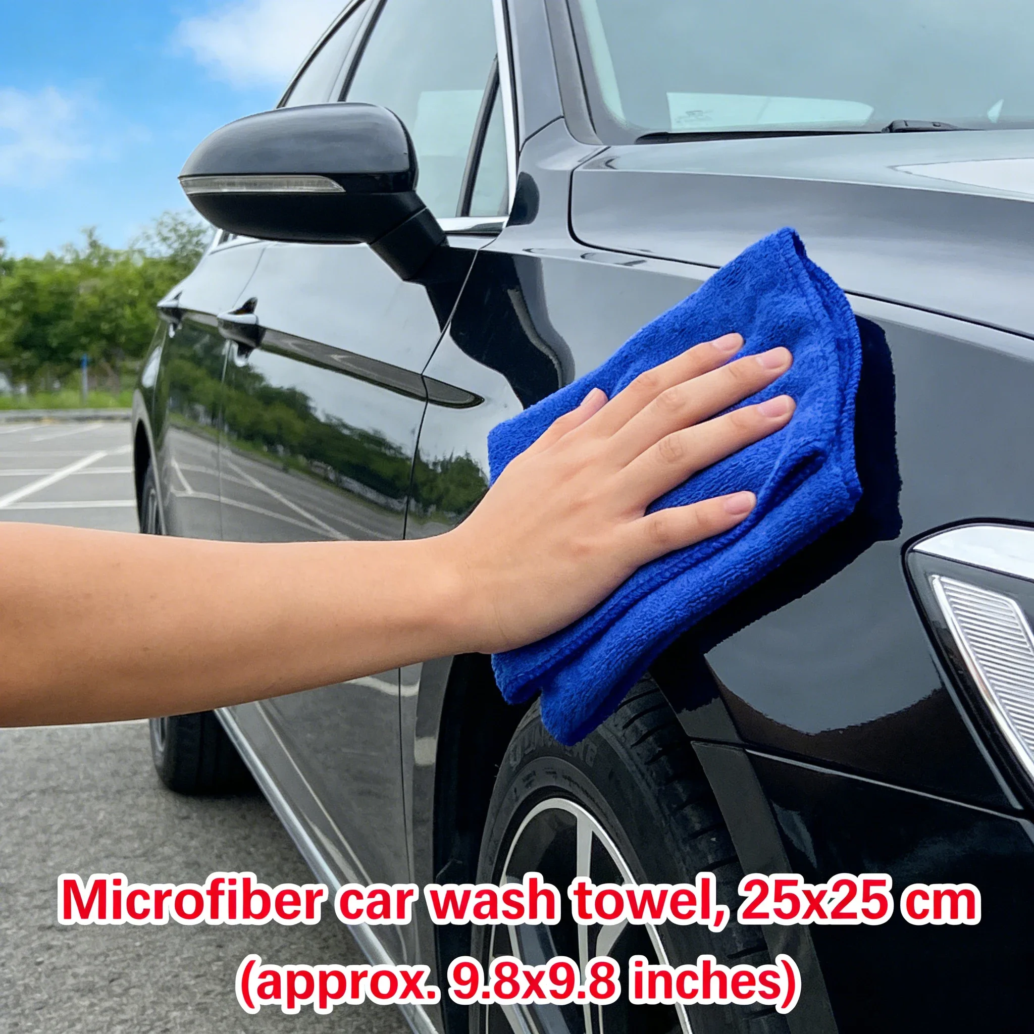 Pro Grade Super Absorbent Microfiber Towel 25x25cm Serged Edge Car Washing Drying Polishing Auto Detailing Soft Cleaning Cloth
Pro Grade Super Absorbent Microfiber Towel 25x25cm Serged Edge Car Washing Drying Polishing Auto Detailing Soft Cleaning Cloth