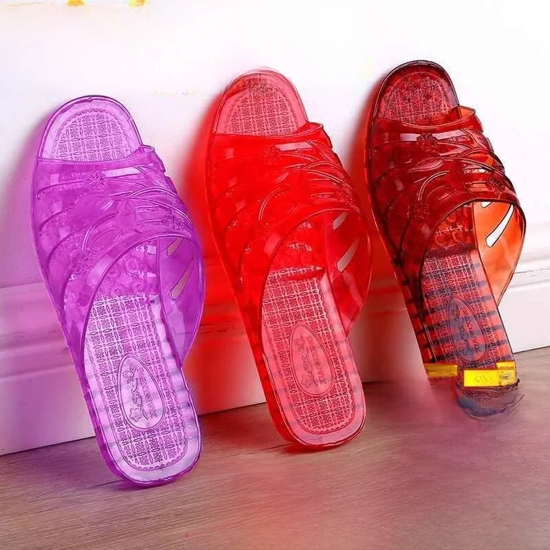 Crystal Plastic Heel Indoor Slippers Women's Summer Home Comfortable Anti-Slip Simple Design Transparent Slippers
Crystal Plastic Heel Indoor Slippers Women's Summer Home Comfortable Anti-Slip Simple Design Transparent Slippers