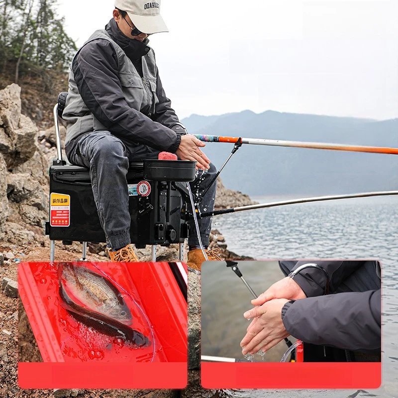 Portable Fishing Box, Heavy-Duty Multi-Purpose Tackle Storage, Large Capacity Bait & Rod Holder, Durable with Alloy Frame
Portable Fishing Box, Heavy-Duty Multi-Purpose Tackle Storage, Large Capacity Bait & Rod Holder, Durable with Alloy Frame