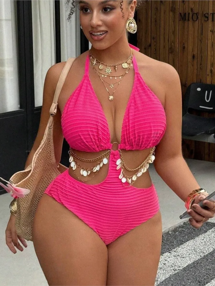 L-4XL Plus Size High Waist Bikini Women's Push Up Large Size Swimsuit Summer Mujer Big Size Tummy Control Swimwear Bikini Sets
L-4XL Plus Size High Waist Bikini Women's Push Up Large Size Swimsuit Summer Mujer Big Size Tummy Control Swimwear Bikini Sets