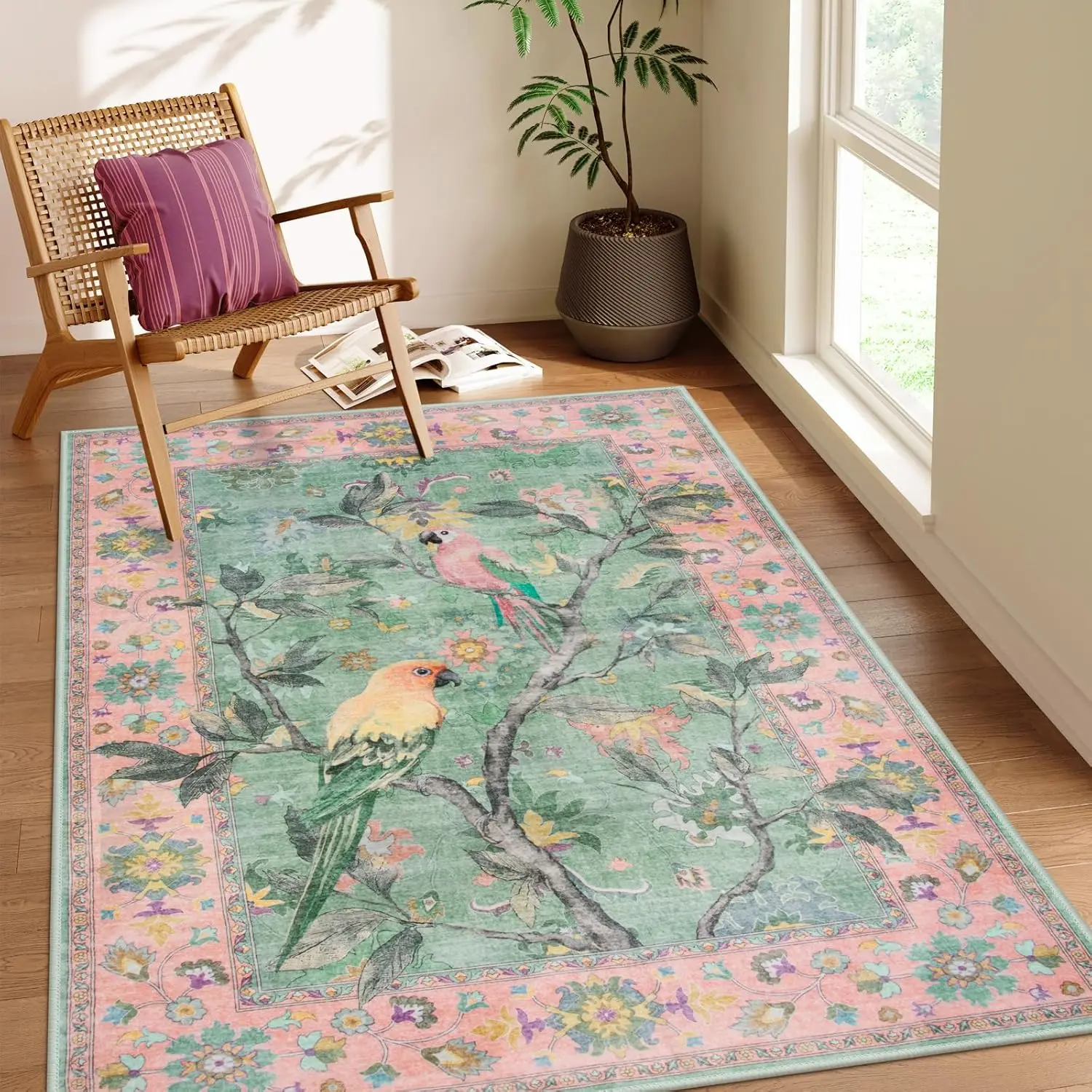 Pink Rugs for Bedroom Girls,Washable Living Room Dining Room Rugs for Under Table, Vintage Indoor Carpet Throw Nursery Carpet
Pink Rugs for Bedroom Girls,Washable Living Room Dining Room Rugs for Under Table, Vintage Indoor Carpet Throw Nursery Carpet