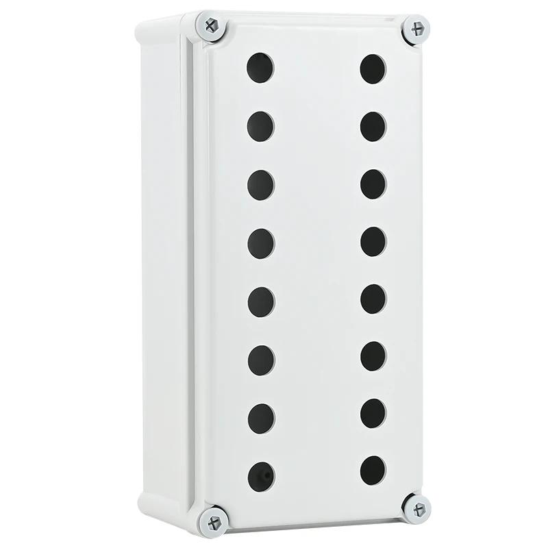 ABS Plastic Waterproof Button Switch Control Box 1-6 Hole Industrial Power Supply Self-Reset Emergency Stop Start Electrical Box
ABS Plastic Waterproof Button Switch Control Box 1-6 Hole Industrial Power Supply Self-Reset Emergency Stop Start Electrical Box