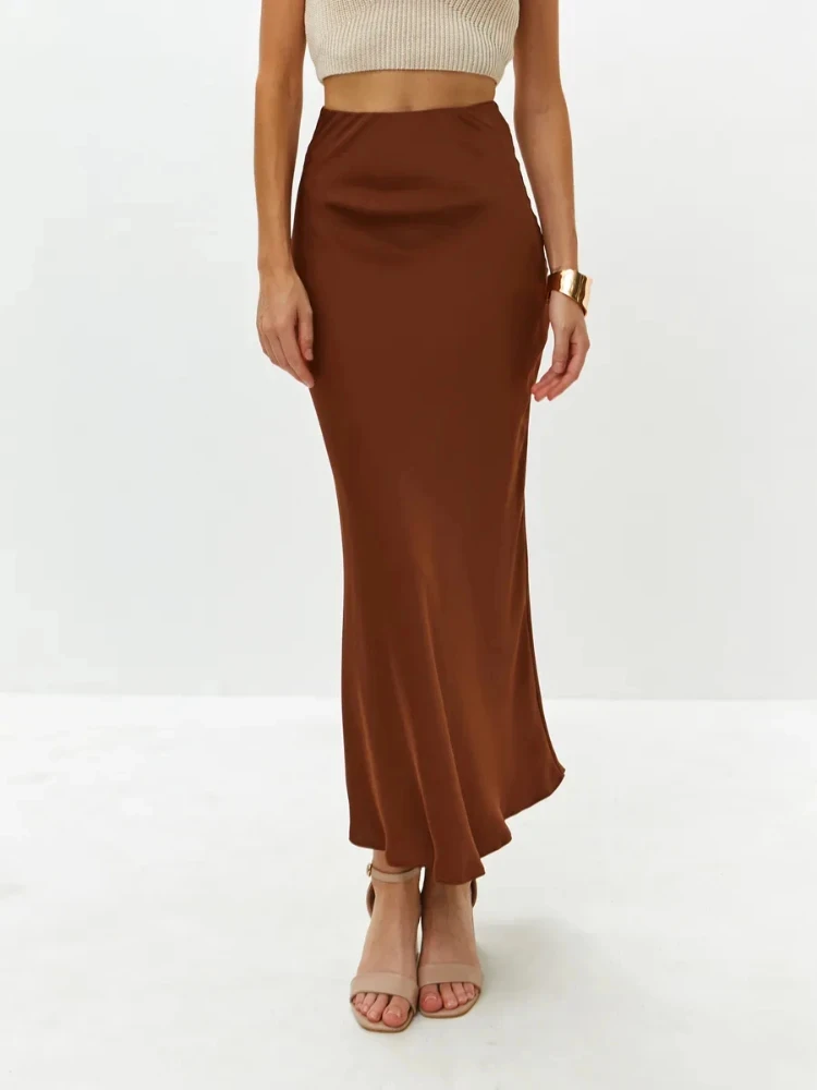 French Fashion Women's Skirt High Waist Temperament Elegant Long Skirt 2025 Summer New Simple Comfort Champagne Black Skirts
French Fashion Women's Skirt High Waist Temperament Elegant Long Skirt 2025 Summer New Simple Comfort Champagne Black Skirts