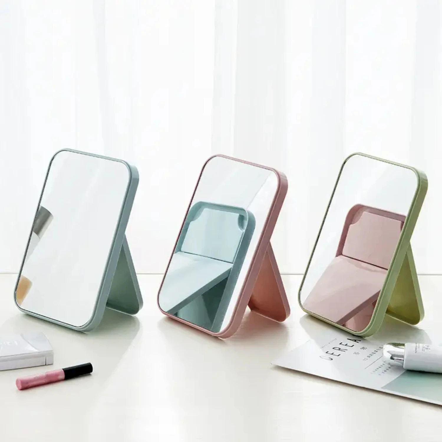 Portable HD Square Princess Beauty Small Desk Mirror Foldable Student Dressing Bedroom Vanity, Perfect for Travel and Gifts for
Portable HD Square Princess Beauty Small Desk Mirror Foldable Student Dressing Bedroom Vanity, Perfect for Travel and Gifts for