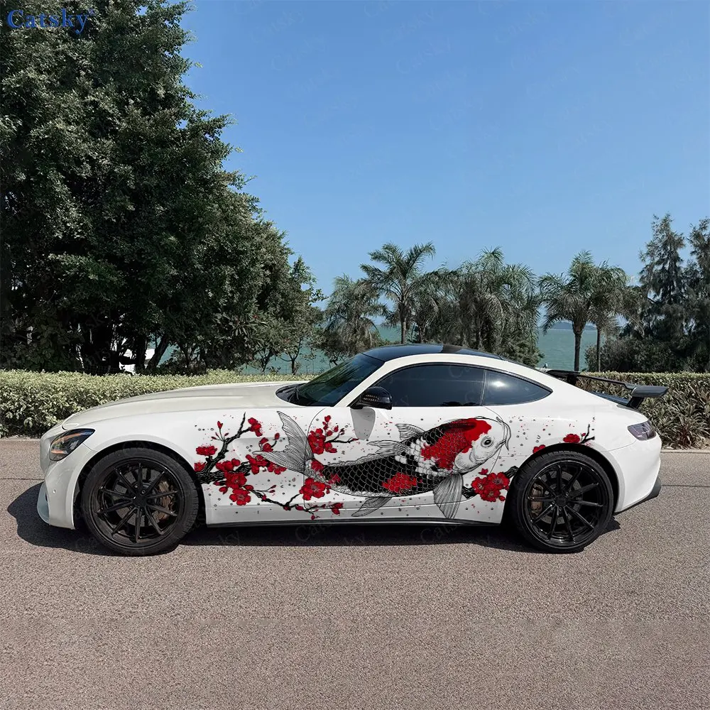 2pcs Japanese Koi Fish & Plum Blossom Car Side Wraps, Self-Adhesive PVC Waterproof & Scratch-Resistant Stickers, Car Accessory
2pcs Japanese Koi Fish & Plum Blossom Car Side Wraps, Self-Adhesive PVC Waterproof & Scratch-Resistant Stickers, Car Accessory