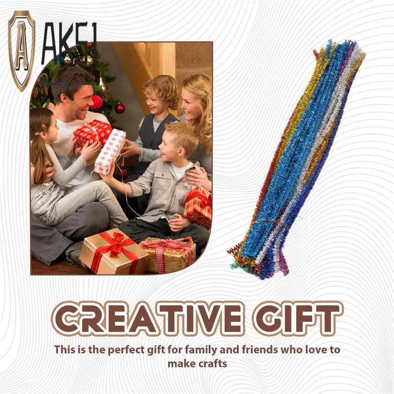 AK51-400Pcs Pipe Cleaners 10 Assorted Colors Chenille Stems Craft Supplies Glitter Pipe Cleaners For DIY Art Creative Crafts
AK51-400Pcs Pipe Cleaners 10 Assorted Colors Chenille Stems Craft Supplies Glitter Pipe Cleaners For DIY Art Creative Crafts