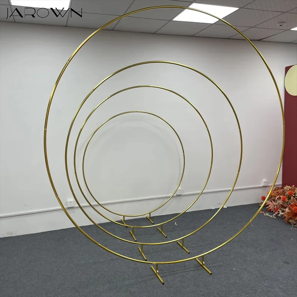 Luxury Circle Shiny Gold Plated Arche Mariage Wrought Iron Stand for Event Background Props Balloon Arch Wedding Decorations
Luxury Circle Shiny Gold Plated Arche Mariage Wrought Iron Stand for Event Background Props Balloon Arch Wedding Decorations