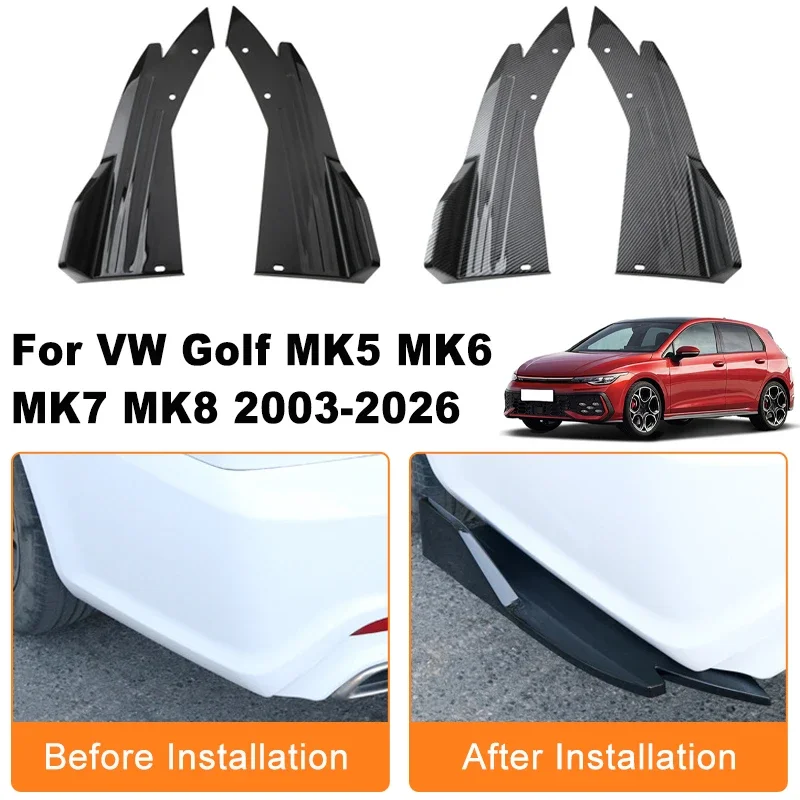 Car Rear Bumper Spoiler Lip Diffuser Side Skirt Splitter Wrap Angle Anti-Crash For Volkswagen Golf MK5 MK6 MK7 MK8 2003-2026
Car Rear Bumper Spoiler Lip Diffuser Side Skirt Splitter Wrap Angle Anti-Crash For Volkswagen Golf MK5 MK6 MK7 MK8 2003-2026
