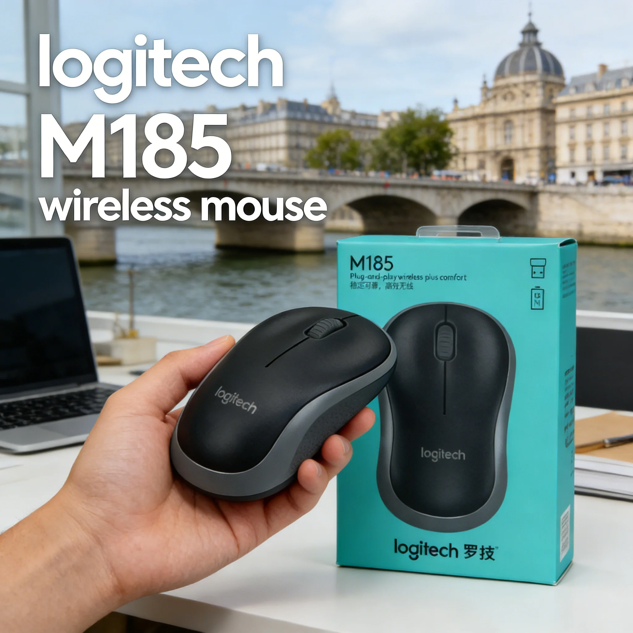 Logitech M185 Ergonomic Wireless Mouse, Silent Touch & 10-Meter Range, Ideal for Right-Handed Users at Home or Office
Logitech M185 Ergonomic Wireless Mouse, Silent Touch & 10-Meter Range, Ideal for Right-Handed Users at Home or Office