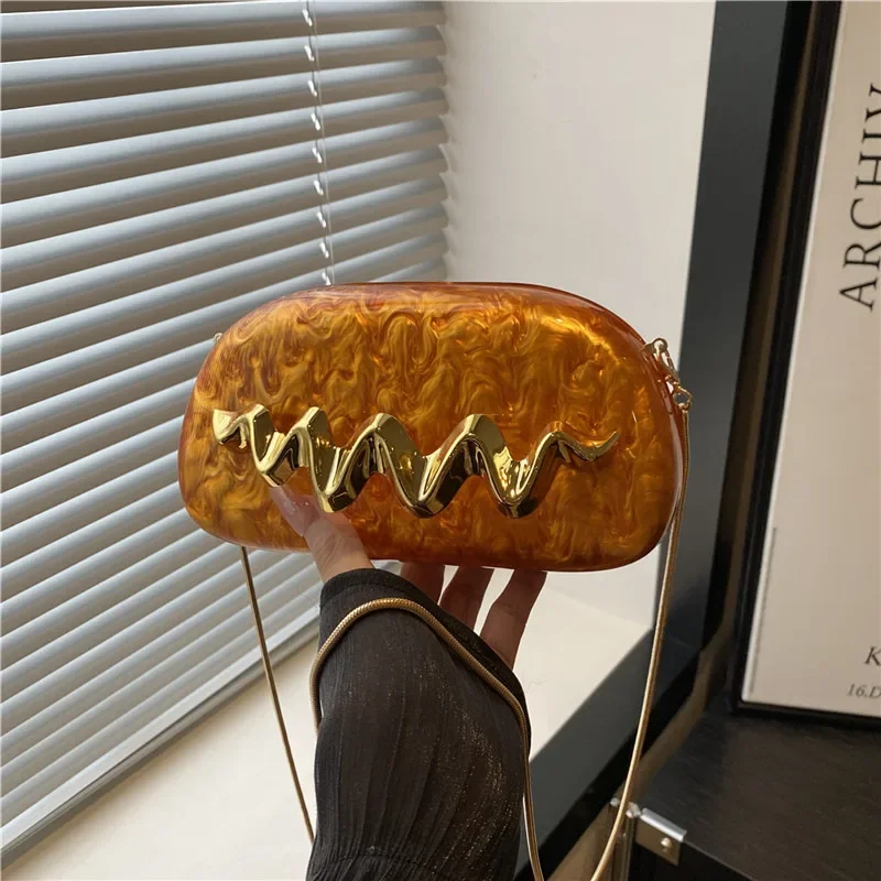 Свадебная сумка на запястье, модный клатч, вечерняя вечеринка, акриловая сумка через плечо, новые овальные готические брендовые сумки, повседневные роскошные дизайнерские сумки 
Свадебная сумка на запястье, модный клатч, вечерняя вечеринка, акриловая сумка через плечо, новые овальные готические брендовые сумки, повседневные роскошные дизайнерские сумки