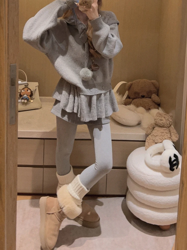 Yukiss Detachable Knitted Dr Sweater Women's Loose Fit Long Sve Winter Faion Commute Sle Inner Wear Skirt Design
Yukiss Detachable Knitted Dr Sweater Women's Loose Fit Long Sve Winter Faion Commute Sle Inner Wear Skirt Design