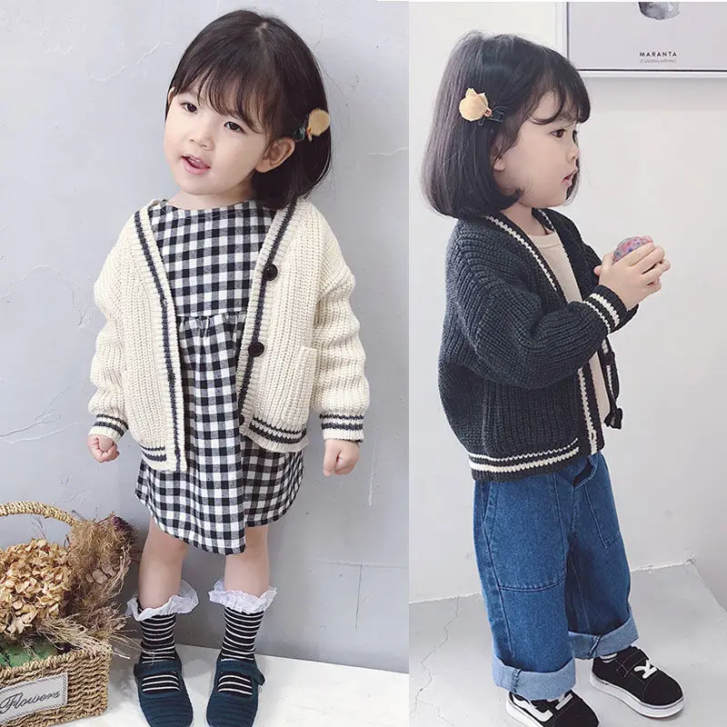 Spring Autumn New Girls Children Knitted Cardigan Twist Sweater Baby Solid Long Sleeve Tops Coats Fashion Kid Casual Jacket F194
Spring Autumn New Girls Children Knitted Cardigan Twist Sweater Baby Solid Long Sleeve Tops Coats Fashion Kid Casual Jacket F194