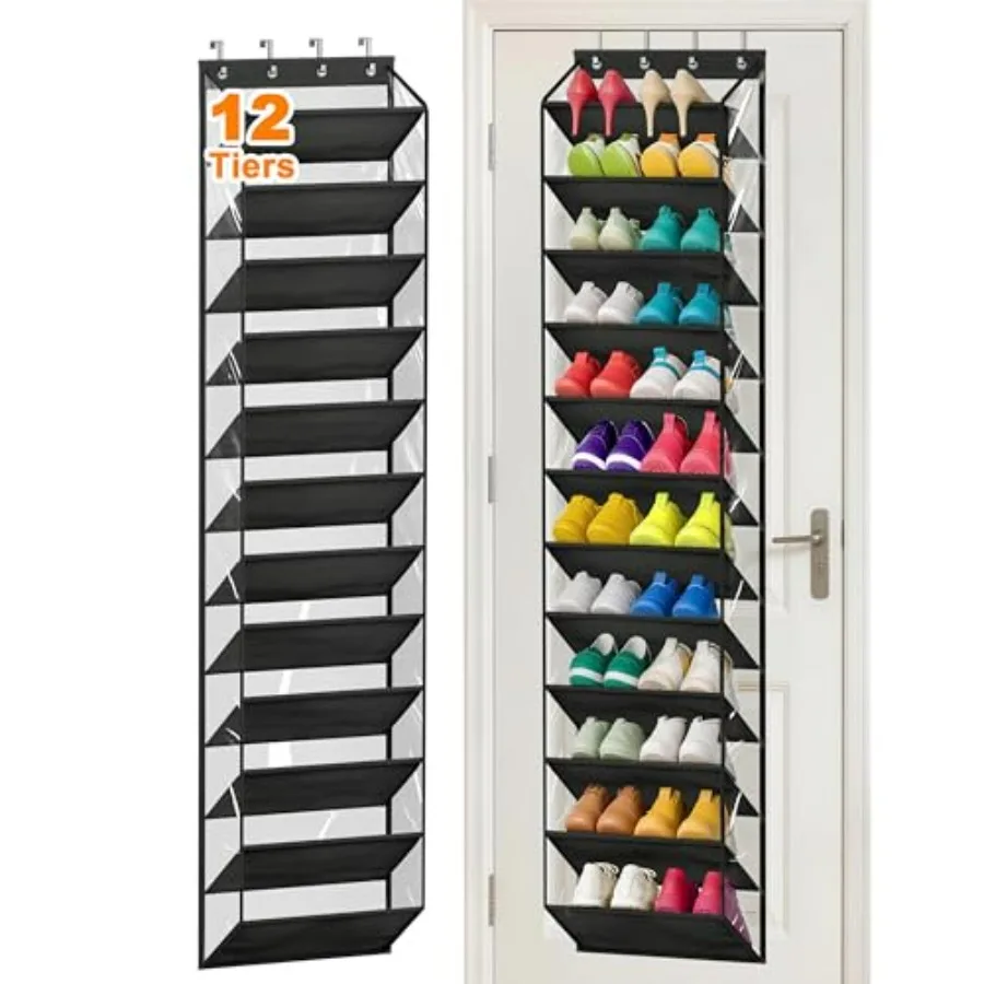 36 Pairs Clear Over the Door Shoe Organizer Closet Hanging Shoe Rack for Door with Large Deep Pockets Shoes Hanger Holder for S
36 Pairs Clear Over the Door Shoe Organizer Closet Hanging Shoe Rack for Door with Large Deep Pockets Shoes Hanger Holder for S