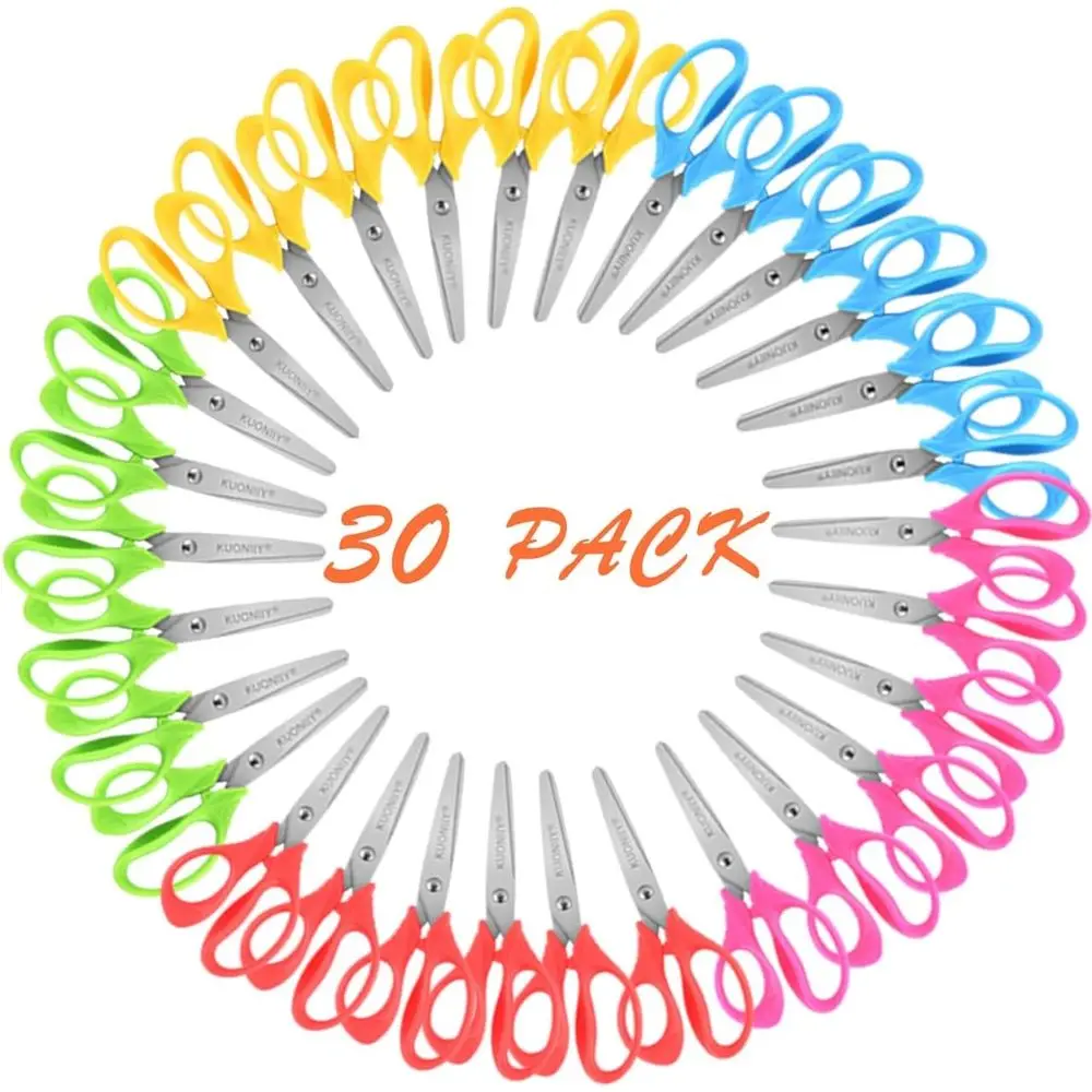 30 Packs of 5-Inch Assorted Color Comfort Grip Kids Scissors
30 Packs of 5-Inch Assorted Color Comfort Grip Kids Scissors