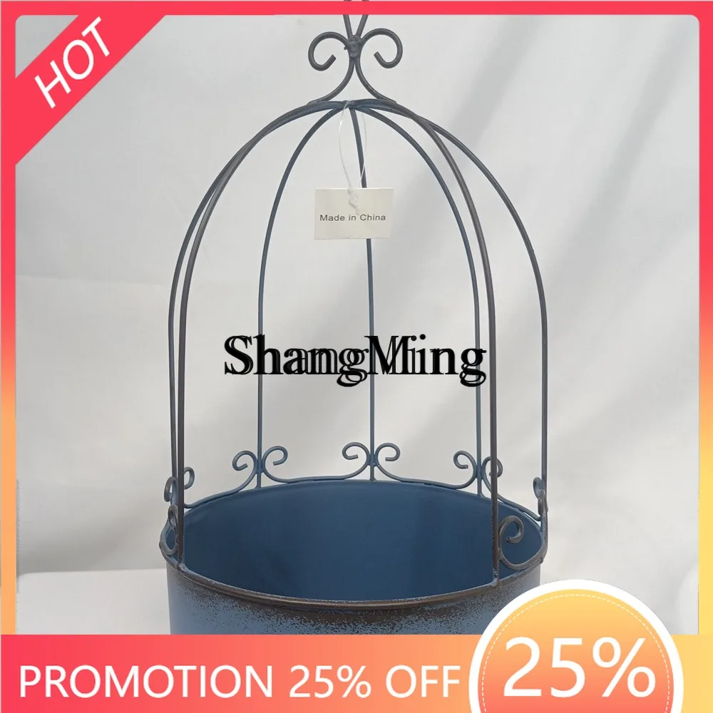 SM New Exquisite Premium wrought iron grocery flower pot round hanging bird cage iron barrel
SM New Exquisite Premium wrought iron grocery flower pot round hanging bird cage iron barrel