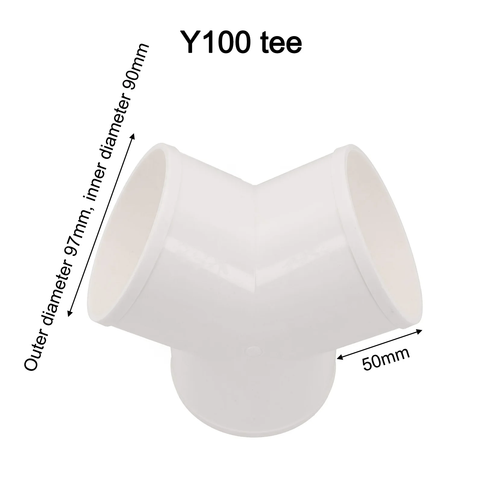 Airflow Distribution Splitter 100mm 3.9in PVC Y Shape Ducting Splitter High-quality PVC Material Solid Plastic Ducting
Airflow Distribution Splitter 100mm 3.9in PVC Y Shape Ducting Splitter High-quality PVC Material Solid Plastic Ducting