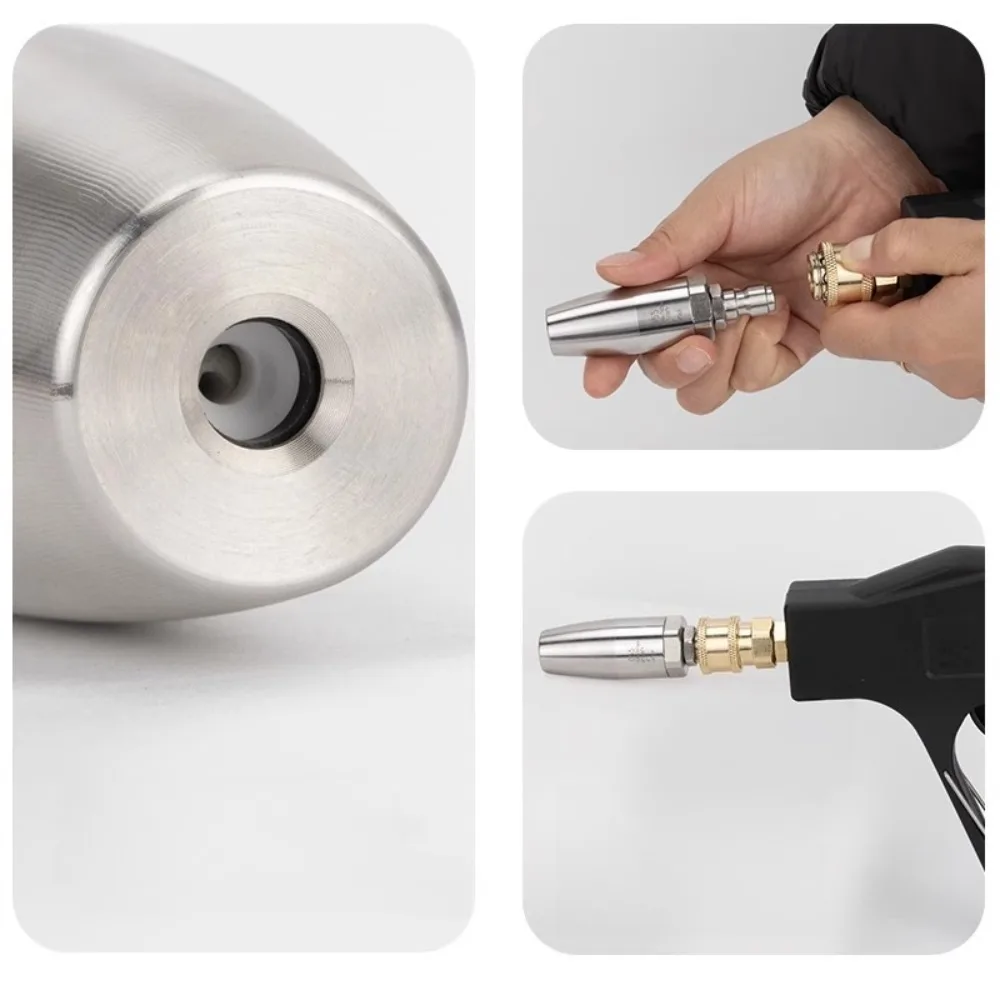 High pressure cleaning machine stainless steel rotating water gun nozzle quick connector bark removal
High pressure cleaning machine stainless steel rotating water gun nozzle quick connector bark removal