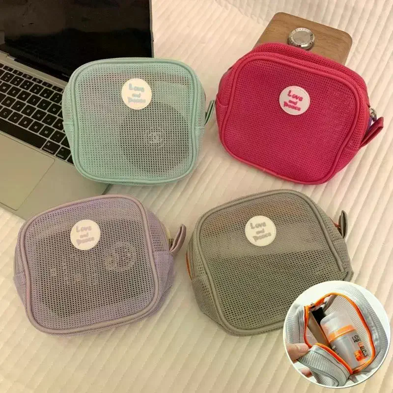 Portable Mesh Cosmetic Bag Breathable Design Sturdy Zipper For Travel Daily Makeup Storage
Portable Mesh Cosmetic Bag Breathable Design Sturdy Zipper For Travel Daily Makeup Storage