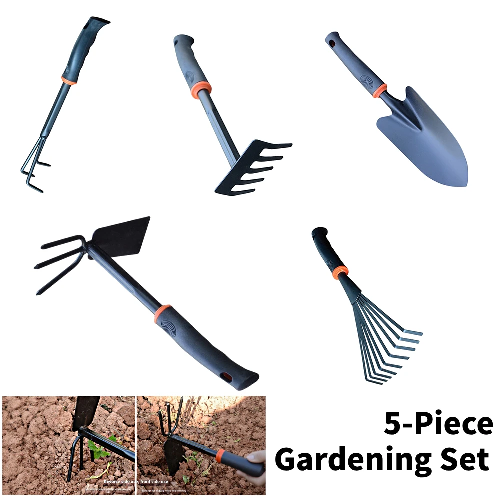 Multi-functional Gardening Tools Set High Carbon Steel Small Shovel Spade And Hoe For Planting Flowers Vegetables And Succulents
Multi-functional Gardening Tools Set High Carbon Steel Small Shovel Spade And Hoe For Planting Flowers Vegetables And Succulents