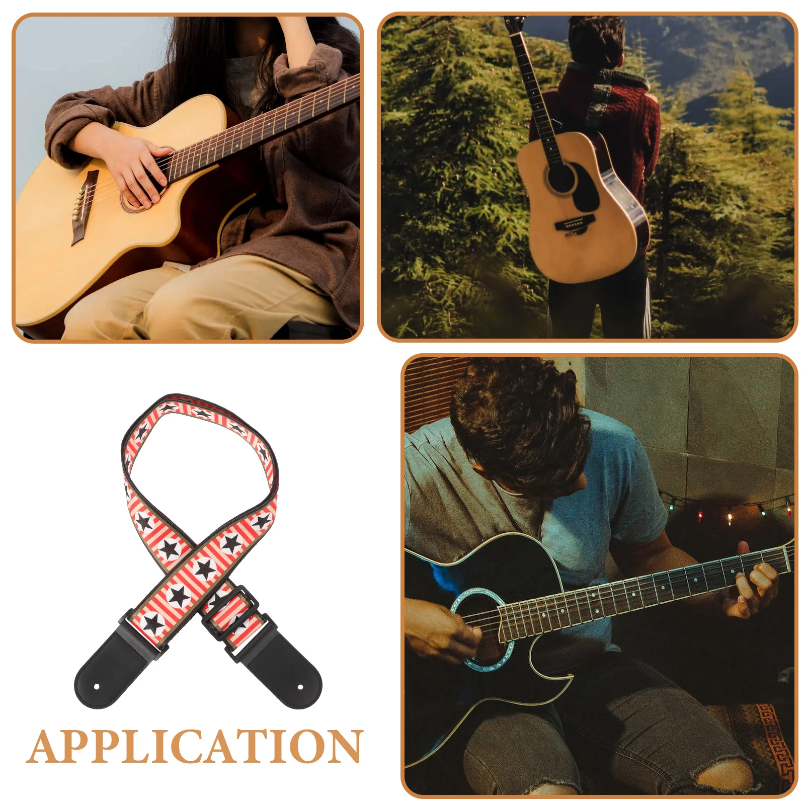 Guitar Strap Adjustable Electric Ballad Straps Acoustic for Guitars Polyester Capo
Guitar Strap Adjustable Electric Ballad Straps Acoustic for Guitars Polyester Capo