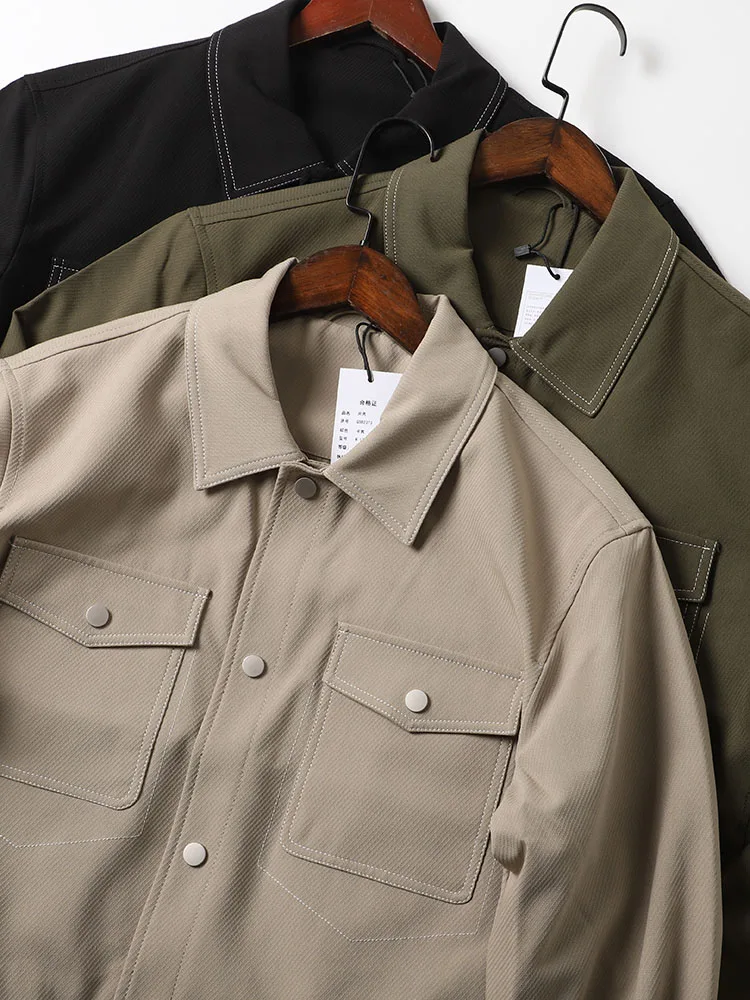 Легкая рабочая куртка Sli для мужчин с воротником-стойкой, модная верхняя одежда для весны и осени, идеально подходящая для поездок на работу.
Легкая рабочая куртка Sli для мужчин с воротником-стойкой, модная верхняя одежда для весны и осени, идеально подходящая для поездок на работу.