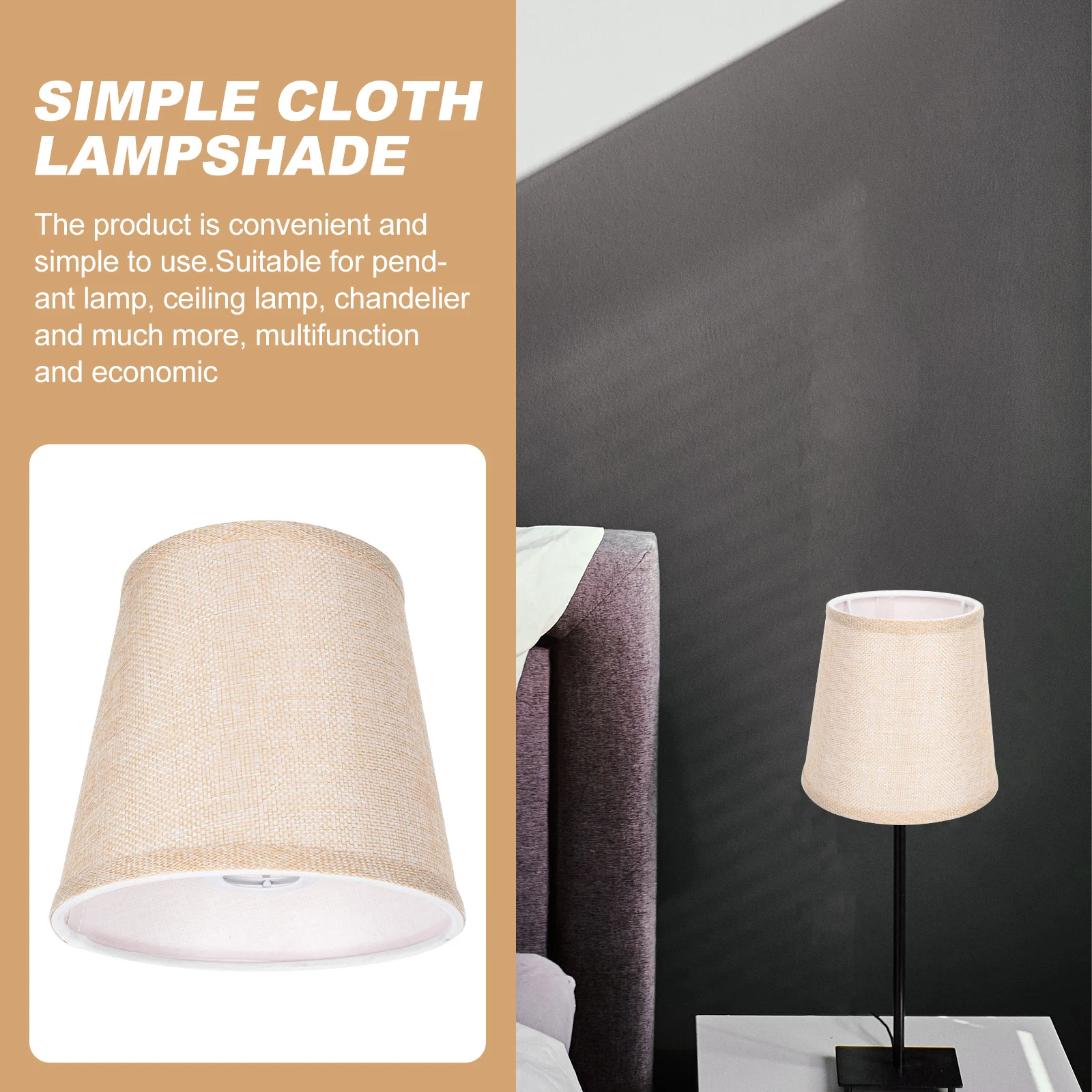 E14 Lampshade Cloth Lampshades Table Pendant Stylish Retro Durable Cover Simple Design Multi Function Lighting
E14 Lampshade Cloth Lampshades Table Pendant Stylish Retro Durable Cover Simple Design Multi Function Lighting