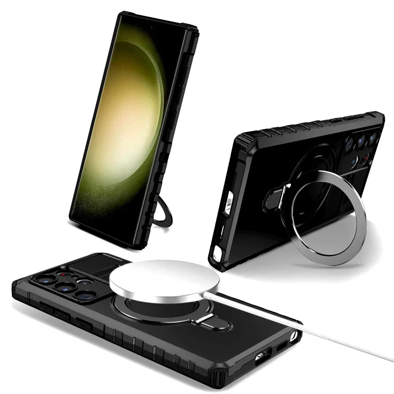 Shockproof Armor Case For Samsung Galaxy S25 S24 S23 S22 Ultra S21 Plus Note 20 For Magsafe Wireless Charge Stand Holder Covers
Shockproof Armor Case For Samsung Galaxy S25 S24 S23 S22 Ultra S21 Plus Note 20 For Magsafe Wireless Charge Stand Holder Covers