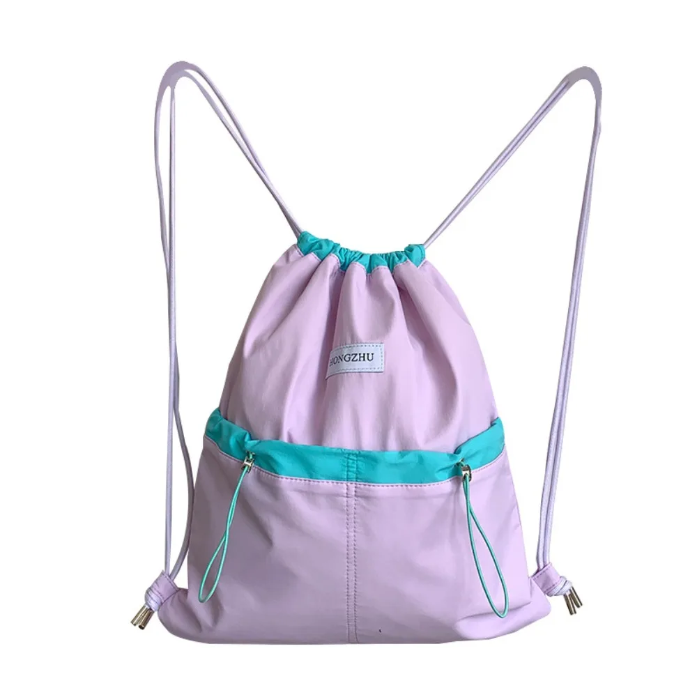 Рюкзаки на шнурке в корейском стиле, контрастный цвет, нишевый дизайн, легкая мягкая нейлоновая сумка, большая сумка, однотонная сумка на плечо для девочек
Рюкзаки на шнурке в корейском стиле, контрастный цвет, нишевый дизайн, легкая мягкая нейлоновая сумка, большая сумка, однотонная сумка на плечо для девочек