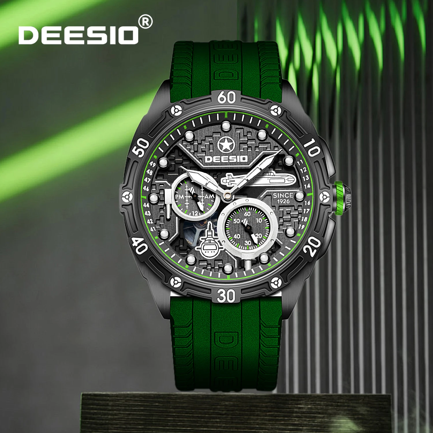Deesio мужские автоматические часы с ремешком из нержавеющей стали, деловые наручные часы со светящимися стрелками, календарь, водонепроницаемые механические часы
Deesio мужские автоматические часы с ремешком из нержавеющей стали, деловые наручные часы со светящимися стрелками, календарь, водонепроницаемые механические часы