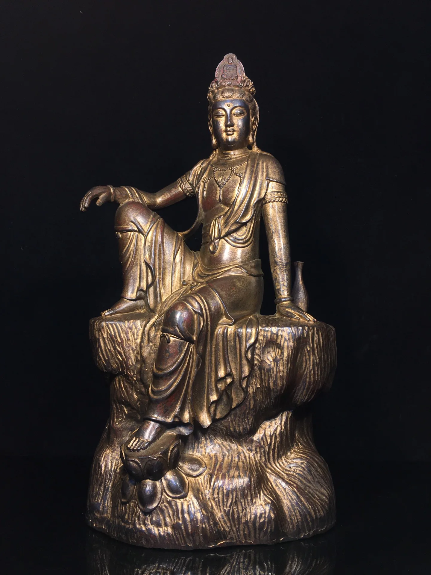 18"Tibetan Temple Collection Old Bronze Cinnabar Mud gold Free Guanyin Bodhisattva Buddha Avalokitesvara Worship Hall Town house
18"Tibetan Temple Collection Old Bronze Cinnabar Mud gold Free Guanyin Bodhisattva Buddha Avalokitesvara Worship Hall Town house