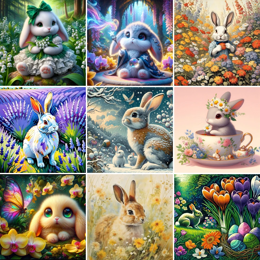 Animal Flowers Rabbit Pre-Printed Cross-Stitch Embroidery Patterns Painting Knitting Handmade Handiwork Jewelry Package Floss
Animal Flowers Rabbit Pre-Printed Cross-Stitch Embroidery Patterns Painting Knitting Handmade Handiwork Jewelry Package Floss
