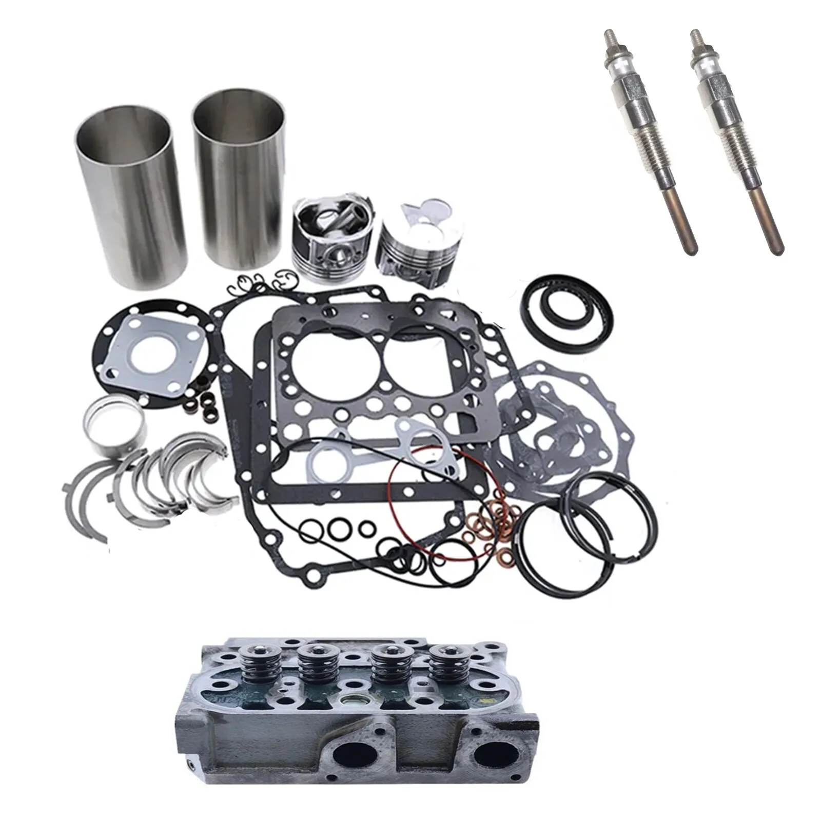 Z482 Overhaul Rebuild Kit & Cylinder Head & Glow Plug for Kubota T1600H Tractor
Z482 Overhaul Rebuild Kit & Cylinder Head & Glow Plug for Kubota T1600H Tractor