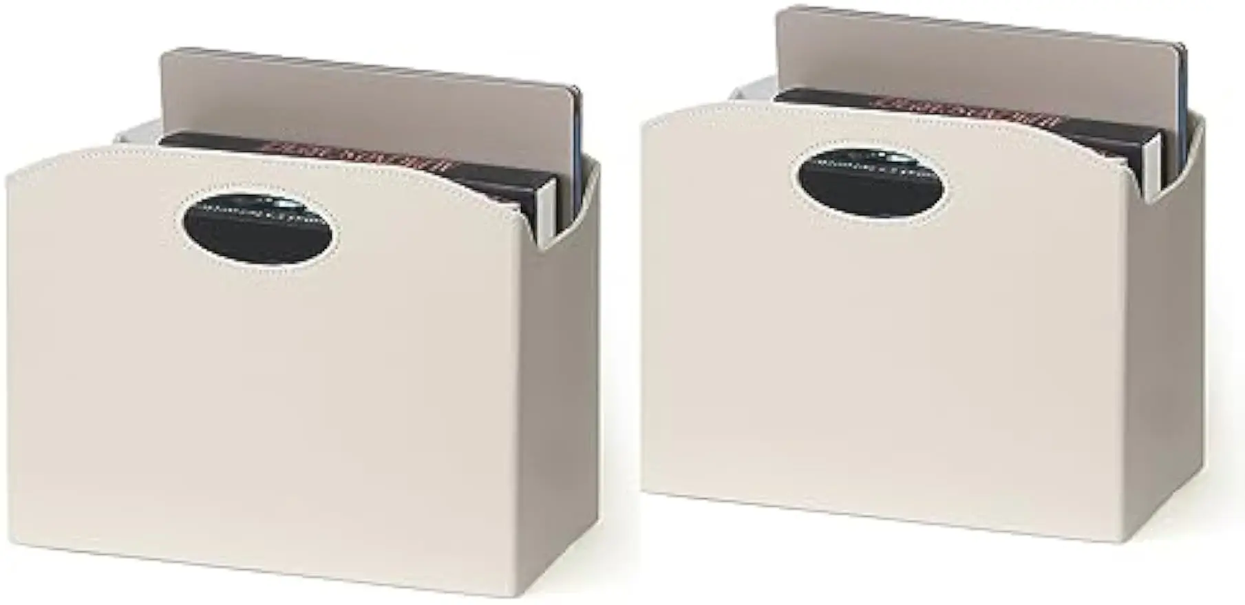 Foldable PU Leather Magazine Rack - Multi-Purpose Storage Basket for Office Home Organization (Off-white)
Foldable PU Leather Magazine Rack - Multi-Purpose Storage Basket for Office Home Organization (Off-white)