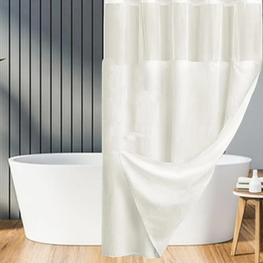 Easy Installation Shower Curtain Waffle Shower Curtain with Detachable Lining Waterproof Double-layer Washable Kitchen Door
Easy Installation Shower Curtain Waffle Shower Curtain with Detachable Lining Waterproof Double-layer Washable Kitchen Door