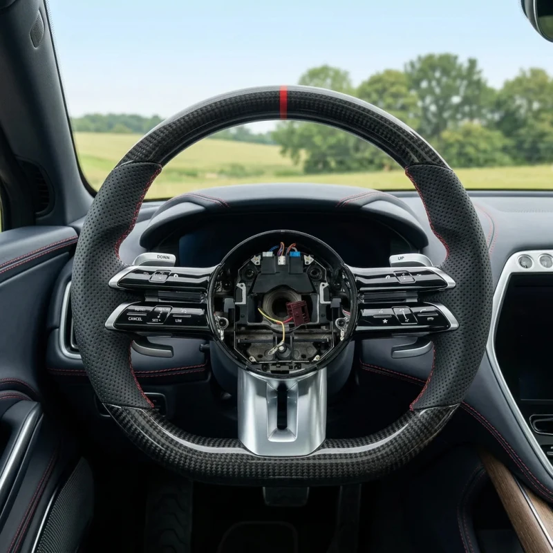 Customized Leather & Carbon Fiber for Steering Wheel for S-Class W222 2014-2017
Customized Leather & Carbon Fiber for Steering Wheel for S-Class W222 2014-2017
