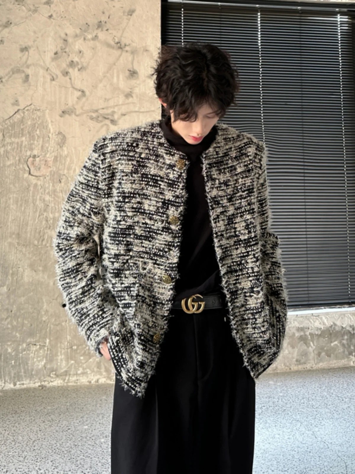 Chic Autumn Winter Men's Jaet Fraance Sle Tie Dye American Retro High Waist Jaet Model Ootd Matching Dyed irt
Chic Autumn Winter Men's Jaet Fraance Sle Tie Dye American Retro High Waist Jaet Model Ootd Matching Dyed irt