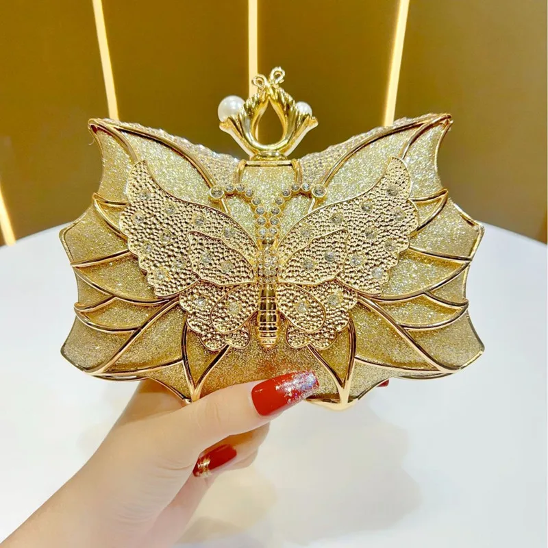 2025 High-end Luxury Hollow 3D Butterfly Diamond Evening Clutch Bag Women Wedding Party Banquet Bag Lady Peal Shiny Handbags
2025 High-end Luxury Hollow 3D Butterfly Diamond Evening Clutch Bag Women Wedding Party Banquet Bag Lady Peal Shiny Handbags