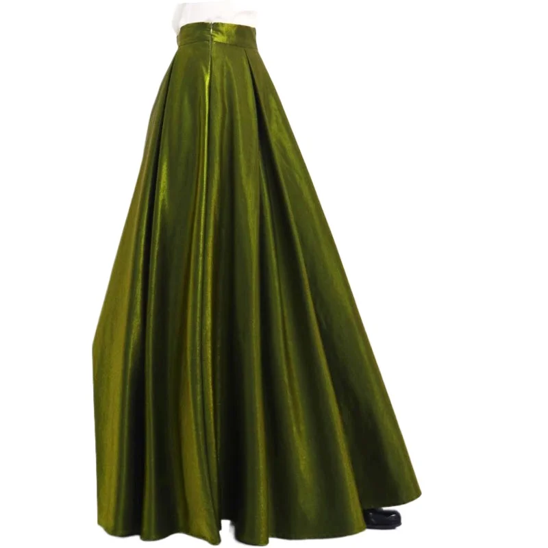 High Qaulity 2024 New Autumn Solid Color Brightsilk High Waist Skirts Women All-match Mopping Floor Elegant Casual A-line Skirt
High Qaulity 2024 New Autumn Solid Color Brightsilk High Waist Skirts Women All-match Mopping Floor Elegant Casual A-line Skirt