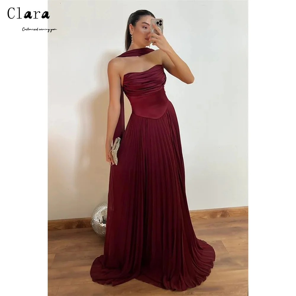 Clara Custom Burgundy Off-the-shoulder Sleeveless A-line Elegant Party Dresses 2025 Woman Dresses for Wedding Party Prom Dress
Clara Custom Burgundy Off-the-shoulder Sleeveless A-line Elegant Party Dresses 2025 Woman Dresses for Wedding Party Prom Dress