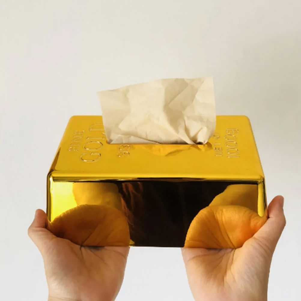 Decorative Gold Brick Design Tissue Organizer Smooth Large Opening Napkin Case for Bathroom Living Room Hotel Use
Decorative Gold Brick Design Tissue Organizer Smooth Large Opening Napkin Case for Bathroom Living Room Hotel Use